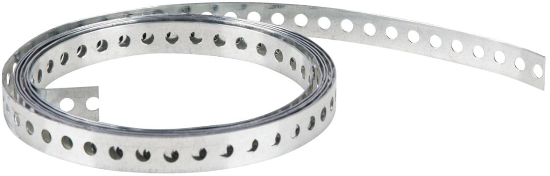 Banda perforata din otel zincat, 20x1mm, 3 metri