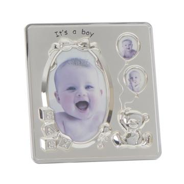 Rama foto argintata It's a Boy de la Krbaby.ro - Cadouri Bebelusi