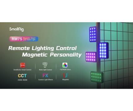 Lumina SmallRig RM75 Magnetic Smart LED On-Camera de la West Buy Srl