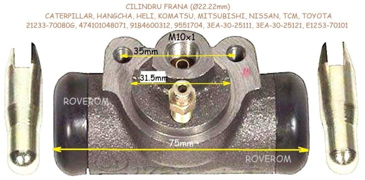 Cilindru frana Cat, Hangcha, Heli, Komatsu, Nissan, TCM
