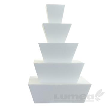 Macheta tort forma fantana patrata - Lumea