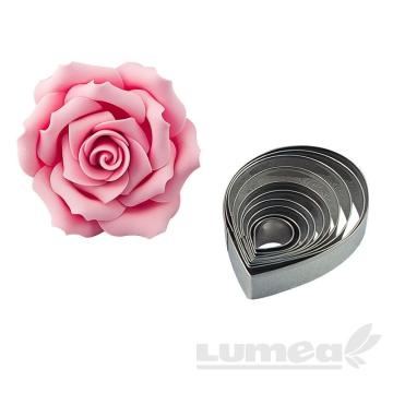 Set decupatoare petale trandafir, 10 buc. - Lumea
