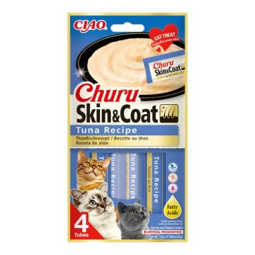 Hrana Churu pisici skin&coat reteta de ton cu ulei de peste de la Club4Paws Srl