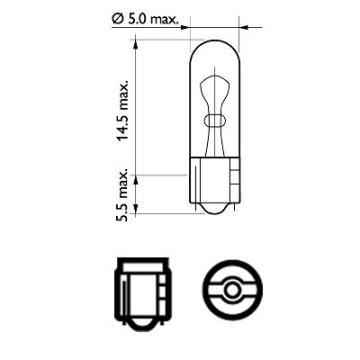 Bec interior WB T5 12V Philips set 10 buc de la Auto Care Store Srl