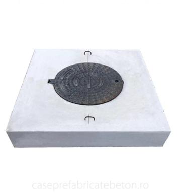 Capac camin 100x100x15 cm din beton rama fonta de 12.5 tone de la Andbas