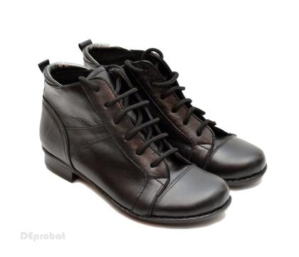 Ghete dama piele naturala negre casual-elegante G14N