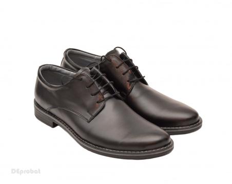 Pantofi barbati piele naturala negri casual-eleganti de la Deprobat.ro