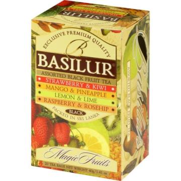 Ceai negru cu fructe Basilur Assorted Magic Fruit 20 buc 40g de la KraftAdvertising Srl