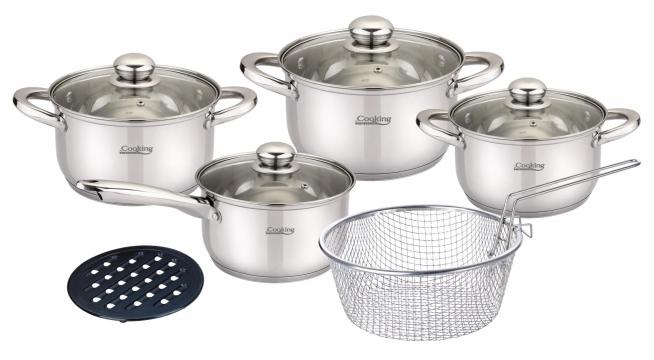 Set gatit inox 10 piese, Madeline Cooking by Heinner