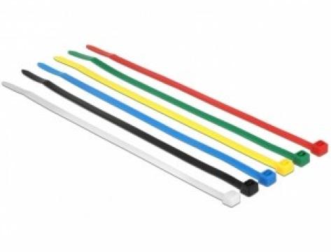 Colier plastic colorat (100 buc) / 2.5x100mm albastru