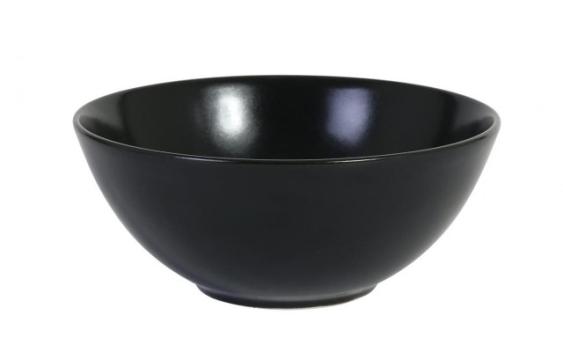 Bol ceramica supa Infinity negru diametru 16 cm de la Ad Horeca Concept Srl
