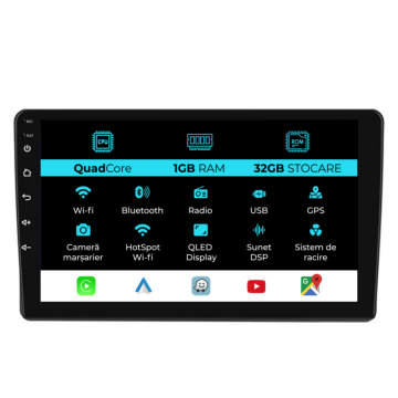 Navigatie Dedicata Peugeot 407 (2004 - 2011), 9Inch, 1Gb Ram de la Nav Store
