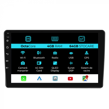 Navigatie Dedicata Peugeot 407 (2004 - 2011), 9Inch, 4Gb Ram de la Nav Store
