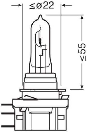 Bec 12V H15 15/55 W Osram