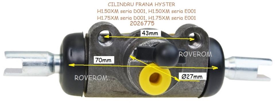 Cilindru frana Hyster H1.50XM, H1.75XM, Mitsubishi, Yale