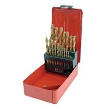 Set burghie metal HSS titanate in cutie 1-10mm - 19 P. de la PDET Atlantic Distribution Srl