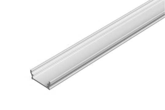 Profil Alu Pro-1 / 1m / anodizat argintiu de la Casa Cu Bec Srl