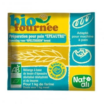 Mix din grau spelta si drojdii pentru paine bio 35g Nat-ali de la Supermarket Pentru Tine Srl