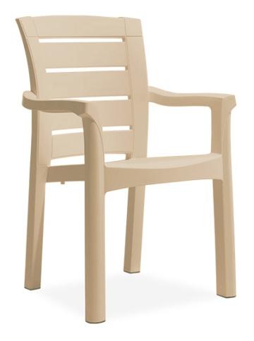 Scaun gradina Milano Wood culoare capucino de la Kalina Textile SRL