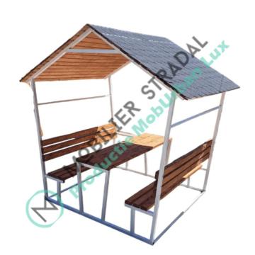 Foisor din lemn si teava #F203 de la Moblux Stradal SRL