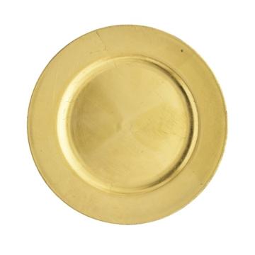 Farfurie din plastic 20 cm auriu