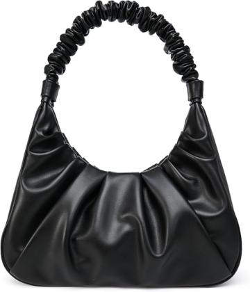 Poseta eleganta de mana neagra din piele PU, cu fermoar de la Molifag Srl