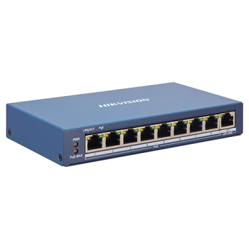 Switch 8 porturi PoE, 1 port uplink RJ45, Smart Management de la Big It Solutions