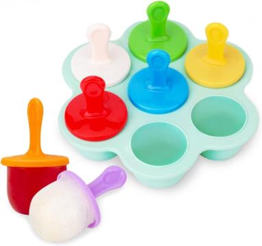 Forme de ingheata din silicon, multicolore, 7 compartimente