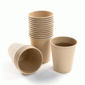 Pahare de carton kraft 4 oz, 50 buc/set