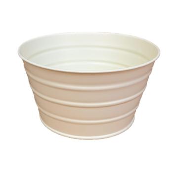 Vas din tabla zincata conic crem vanilla, D15cm de la Distinctiv Store Srl