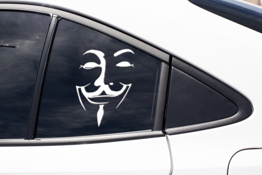 Sticker auto - Anonymous de la Elvis Fit Enterprises Srl