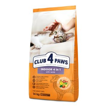 Hrana pisici adulte Indoor cu Miel14kg - Club 4 Paws de la Club4Paws Srl
