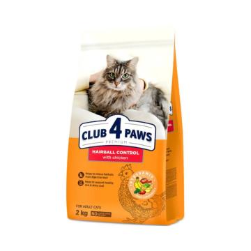 Hrana pisici Club 4 Paws Cat adult hairball control 2kg de la Club4Paws Srl