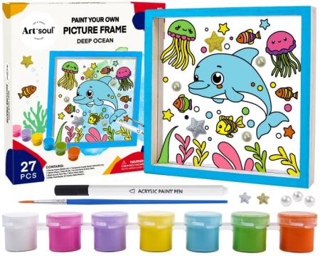 Set pictura vietati marine cu rama lemn 20x20 cm