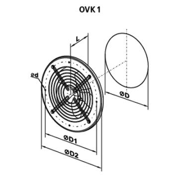 Ventilator axial OVK 4E 450
