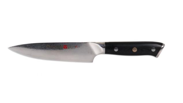 Cutit chef cu lama Damasc, lama 15 cm