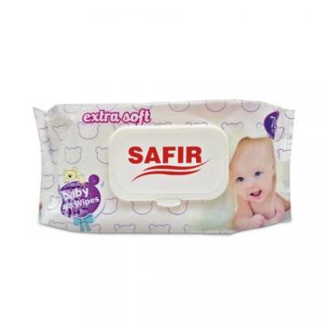 Servetele umede Safir cu capac, 72 buc.
