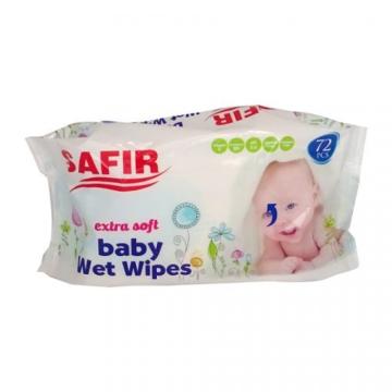 Servetele umede Safir fara capac, 72 buc./ pachet