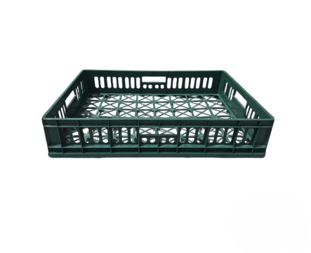 Naveta plastic panificatie A111 690x470x135mm HDPE verde de la Legolas Srl.