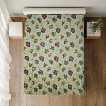 Cearceaf pat simplu dimensiuni:140x200, 100% bumbac standard de la Vision Craft Textile Srl