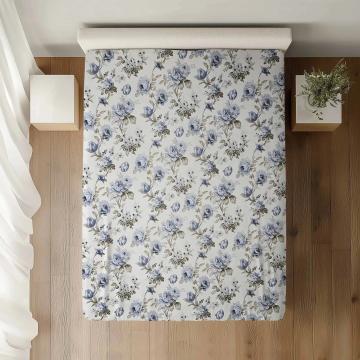 Cearceaf pat simplu dimensiuni:140x240, 100% bumbac ranforce de la Vision Craft Textile Srl