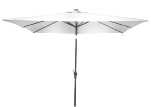 Umbrela soare patrata 300x300cm culoare alba de la Kalina Textile SRL