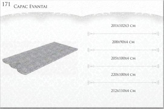 Capac funerar evantai de la Cruci Mozaic, Marmura
