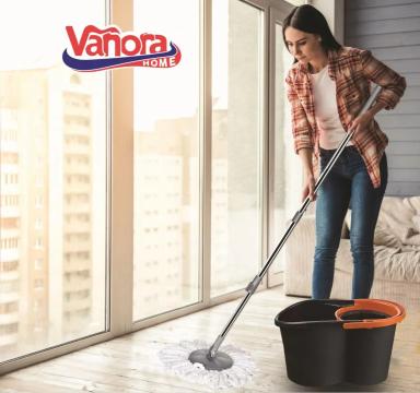 Set curatenie Jumbo Magic, mop rotativ 360, Vanora Home de la Eve Nasia S.r.l