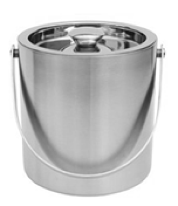 Vas inox pereti dubli pentru cuburi gheata Raki cu capac de la Kalina Textile SRL
