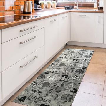 Traversa antiderapanta bucatarie, nuante gri, 80 x 300 cm de la Amrita Prodcom Srl