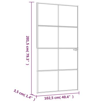 Usa de interior negru 102x201,5cm sticla securizata