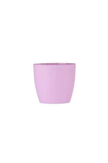 Ghiveci Aga mat plastic, 14x12,5cm, roz mat