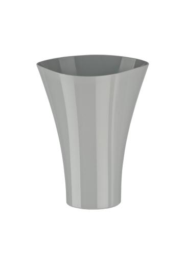 Ghiveci Fala plastic, 17x21,5cm, gri