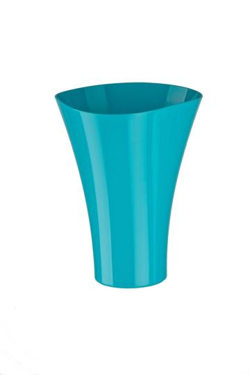 Ghiveci Fala plastic, 17x21,5cm, turquoise